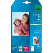 Sigel inkjet Ultra fotopapier 260g 72 vel eindformaat 10x15cm,