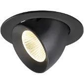 SLV Inbouwspot Numinos Gimble L zwart 3000K - 40gr