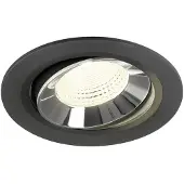 SLV Inbouwspot Numinos Move L zwart/chroom 4000K - 55gr