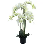 Buitengewoon Boet Phalaenopsis Orchidee in pot 110 cm Wit kunstplant