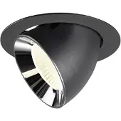SLV Inbouwspot Numinos Gimble XL zwart/chroom 4000K - 40gr