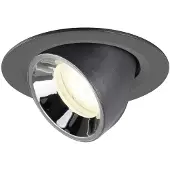 SLV Inbouwspot Numinos Gimble XS zwart/chroom 4000K - 55gr