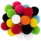 Partyxplosion Pom Pom 2 cm assorti 24 stuks