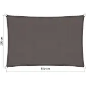 Shadow Comfort Schaduwdoek waterdicht 4x5 rechthoek Grey