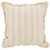 NOVÉE Yuna stripe beige | 45 x 45 cm | kussenhoes | katoen/linnen