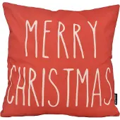 Gek op kussens! Red christmas | 45 x 45 cm | kussenhoes | katoen/linnen
