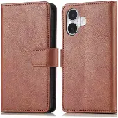 IMoshion Luxe Bookcase voor de Apple iPhone 16 - Bruin