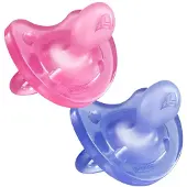 Chicco Physio Soft Pacifier Pink 12m+ 2 Units
