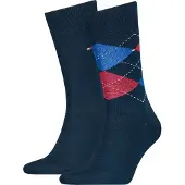 Tommy Hilfiger geruite sokken 2-pack original