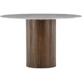 Ebuy24 Härön eetkamertafel Ø120 cm mocca.