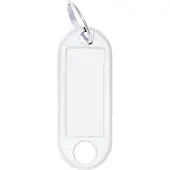 Wedo Sleutelhanger met ring, diameter: 18 mm, wit
