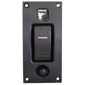 Lalizas Electric Toilet Flush Switch Mon-off 12/ 24v Zwart