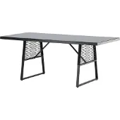 Ebuy24 Dallas eettafel tuin zwart.