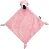 Nature Planet Knuffeldoekje tuttel roze flamingo - 40 cm - Knuffeldoek