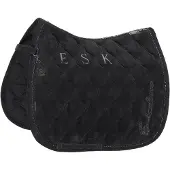 Eskadron Zadeldek Platinum Velours Crystal Dressuur Zwart