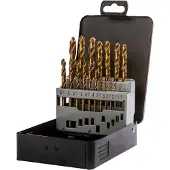 Labor HSS-titanium metaalborenset geslepen 19-delig