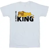 Disney Jongens The Lion King Papa is Koning T-Shirt (Wit)