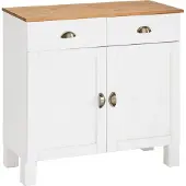 Loft 24 Oslo-Dressoir 2 Deurs Massief Grenen Wit/Honing