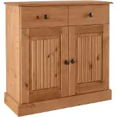 Home affaire Dressoir Liotta Commode met verstelbare inlegplank, massief dennenhout