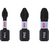 Bosch SCHROEFBIT IMPACT CONTROL PH1/2/3 25MM 3ST