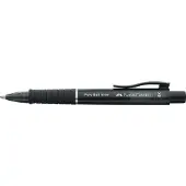 Faber-Castell Poly Ball View Intrekbaar Balpen Blauw 0,6 mm Extra breed Balpen Navulbaar