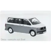 Ixo Models Volkswagen T6 Multivan Wit Grijs Modelauto 1/43