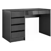 Vicco Sherry Bureau – 55 x 120 cm met laden Antraciet Hoogglans