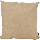 NOVÉE Dallas leather sand | 45 x 45 cm | kussenhoes | leder/polyester