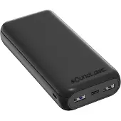 SoundLogic Powerbank 20.000 mAh - Met USB-A & USB-C - Zwart