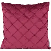 NOVÉE Velvet cross wijn | 45 x 45 cm | kussenhoes | velvet/polyester