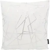 Gek op kussens! Sierkussen azra silver / white | 45 x 45 cm | katoen