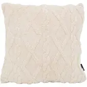 NOVÉE Furry cross crème | 45 x 45 cm | kussenhoes | polyester