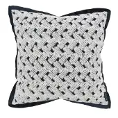 NOVÉE Nordic braid | 45 x 45 cm | kussenhoes | velvet/polyester