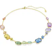 Swarovski Ketting geel / goud / lichtlila / rosé