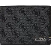 GUESS Portemonnee 'BOSTON' basaltgrijs / zwart