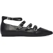 Karl Lagerfeld Ballerina met riempjes zwart