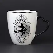 Alchemy - Witch Heart Handle Mok/beker - Wit