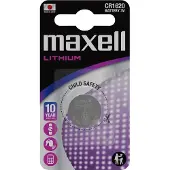 Maxell 11238400 Batterie Knopfzelle CR1620 3V 80mAh Lithium 1St.