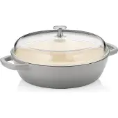 kela Stoofpan Calido Met Deksel Grijs 28 cm
