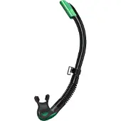 Tusa Platina II Hyperdry – Premium snorkel met Hyperdry-systeem en hypoallergene siliconen mondstuk – Groen/Zwart – SP-170QB EG
