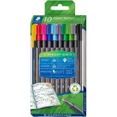 Staedtler triplus 334 RC10 Fineliner Diverse kleuren 0.3 mm 10 stuk(s)