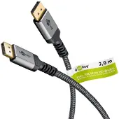 Pro Plus DisplayPort kabel | DP2.1a (16K 60Hz) | UHBR20 (80Gbit/s) | 2 meter