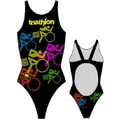 Turbo Bikes Triathlon Swimsuit Zwart XL Vrouw