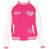 Mymo Sweatvest pink / wolwit