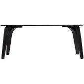 Livin24 Eettafel Flint zwart 160 x 90 cm
