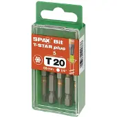 Spax 5000009193209 TX-bit Aandrijving: 1/4 (6,3 mm) Uitvoering: T-STAR plus TX 20 50 mm