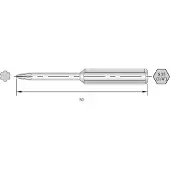 Bernstein 6-IP09-50 Torx-bit 50 mm HRC-staal Hooggelegeerd C 6.3 6 stuk(s)