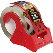 Scotch Box Lock Verpakkingstape met Afroller Transparant Super Sterk 48 (B) mm x 20,3 m (L) PP (Polypropylen) 78,8 Micron