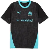 Puma Olympique de Marseille trainingsshirt voor Heren, Zwart, Maat XS