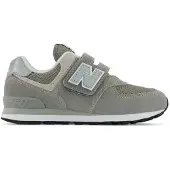 New Balance Kids Leren sneakers 574 Core Hook & Loop groen (33.5 W), Leer, Plat, Klittenband, Casual, kinderkleding PV574V1